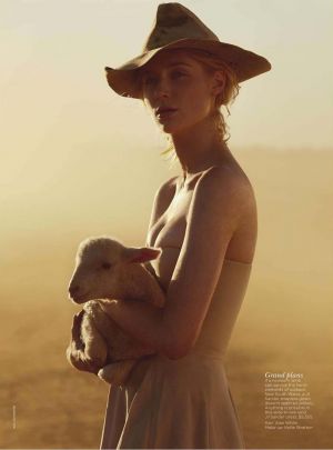 Elizabeth Debicki by Will Davidson for Vogue Australia December 2012